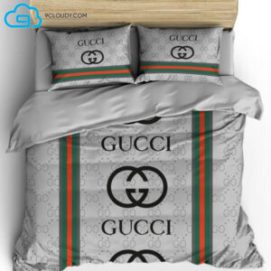 Gucci Monogram Grey Duvet Cover Bedding Sets