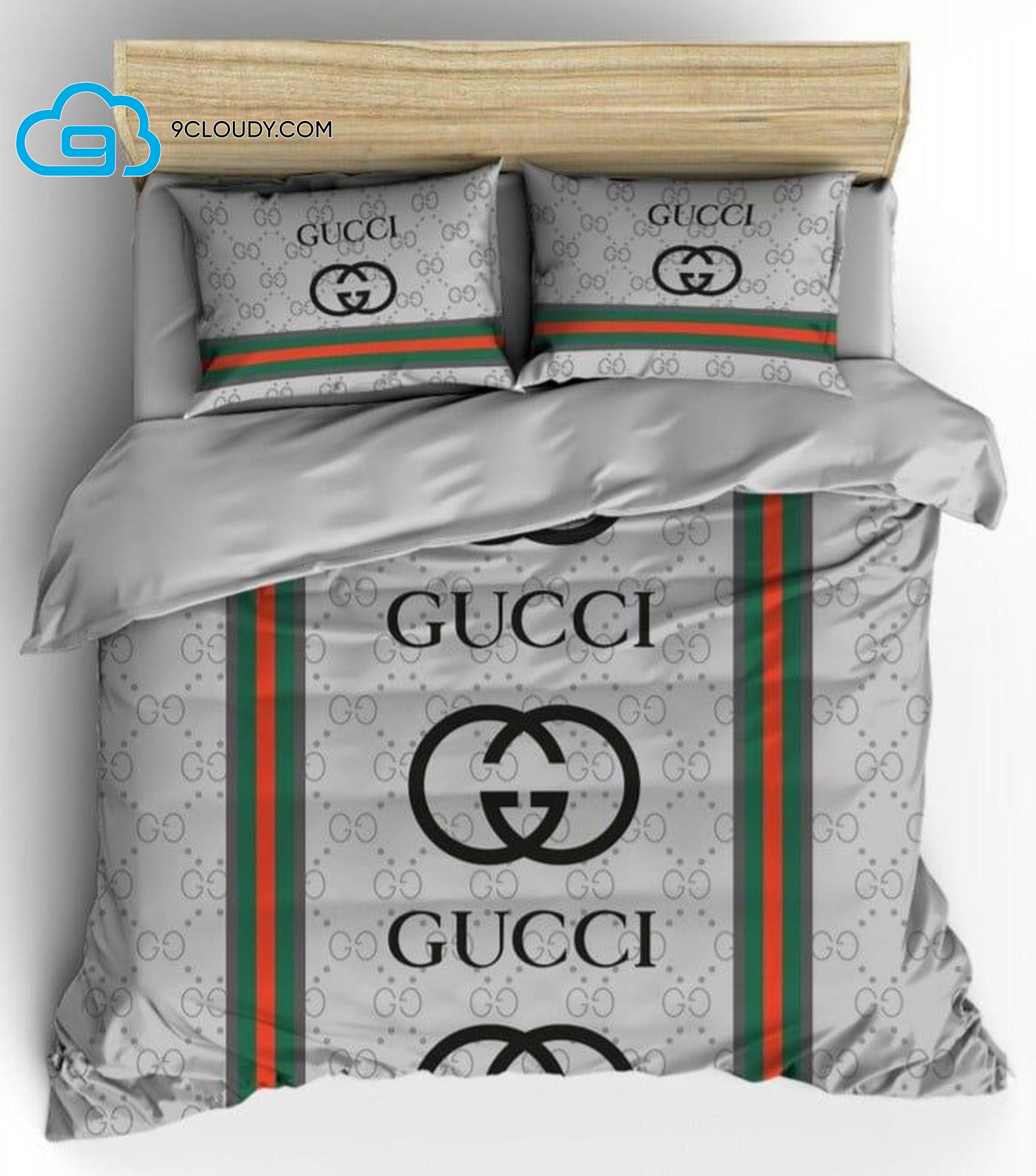 Gucci Monogram Grey Duvet Cover Bedding Sets Gucci Monogram Grey Duvet Cover Bedding Sets