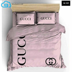 Gucci Monogram Pink Duvet Cover Bedding Sets