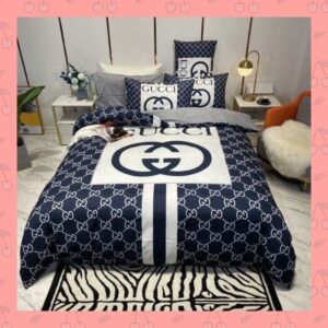 Gucci Navy Blue Cover Bedding Set