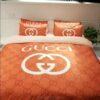 Gucci Orange Inspired Bedding Set