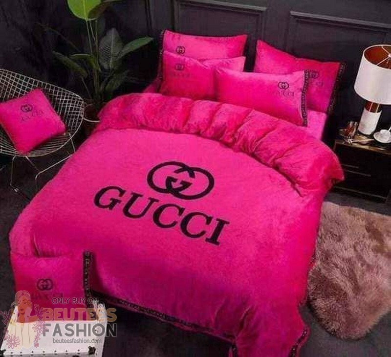 Gucci Pink Duvet Cover Sheet Cover Pillow Cases Luxury Bedding Sets Gucci Pink Duvet Cover Sheet Cover Pillow Cases Luxury Bedding Sets