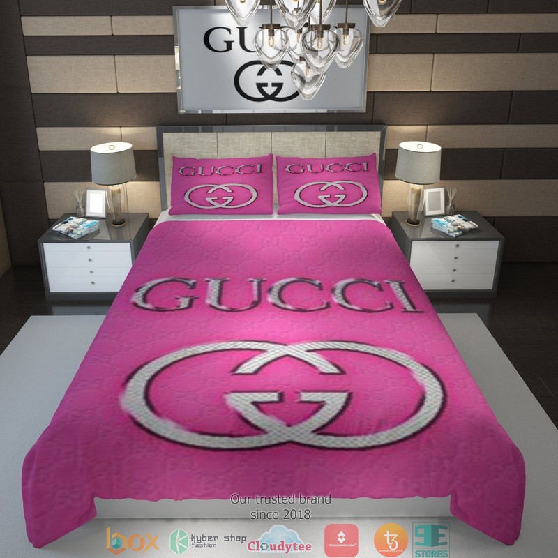 Gucci Pink Quilt Bedding Set Gucci Pink Quilt Bedding Set