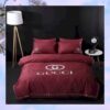 Gucci Red Duvet Cover Bedding Set