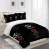 Gucci Rose Black Duvet Cover Sheet Cover Pillow Cases Luxury Bedding Sets