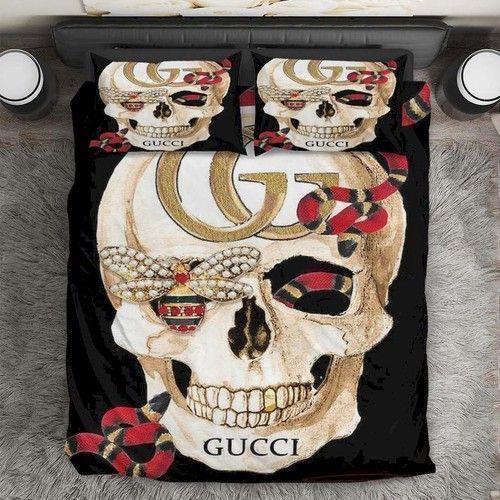 Gucci-Skull-Snake-Duvet-Cover-Bedding-Set-1