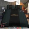 Gucci Snake Moss Green Quilt Bedding Set