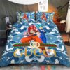 Gucci Son Goku Ocean Quilt Bedding Set