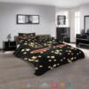 Gucci Star Moon Black Pattern Quilt Bedding Set