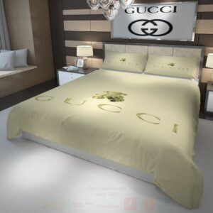Gucci Teddy Bear Green Luxury Brand Bedding Set