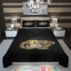 Gucci Tiger Black Quilt Bedding Set