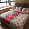 Gucci Tiger-Flower Inspired Bedding Set