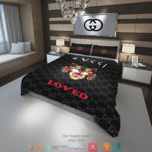 Gucci Tiger Love Quilt Bedding Set