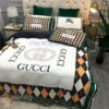 Gucci White 19 Duvet Cover Sheet Cover Pillow Cases Luxury Bedding Sets