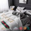 Gucci White Bedding Set