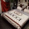 Gucci White Blue Bedding Set