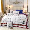Gucci White Purple Bedding Set