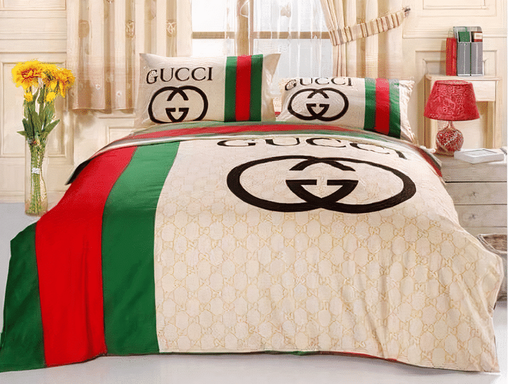 Gucci White Red Blue Bedding Set Gucci White Red Blue Bedding Set