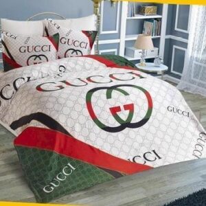 Gucci White Red Style Bedding Set