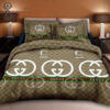 Gucci White Symbol All Over Print Bedding Set