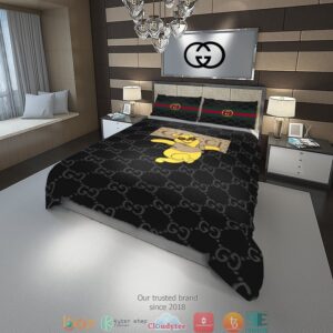 Gucci Winnie-The-Pooh Quilt Bedding Set