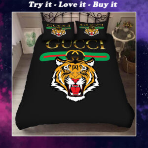 Gucci With Tiger Logo Bedding Set