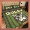 Guccy Cat Green Bedding Set