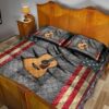 Guitar American Flag Iron Bedding Set