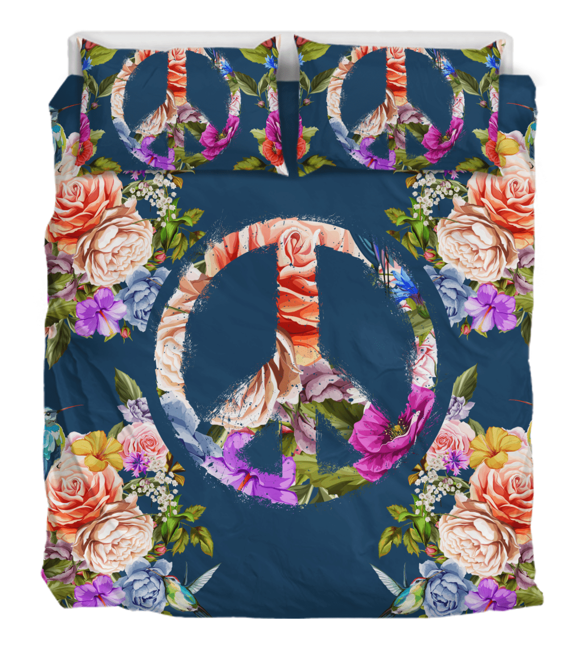 Gypsy Flowers Duver Duvet Cover and Pillowcase Set Bedding Set Gypsy Flowers Duver Duvet Cover and Pillowcase Set Bedding Set