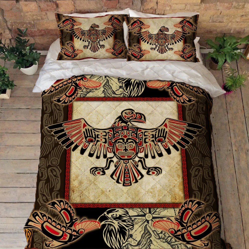 Haida Eagle Quilt Bedding Set Haida Eagle Quilt Bedding Set