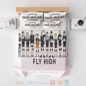 Haikyuu Karasuno Team Member Fly High Bedding Set