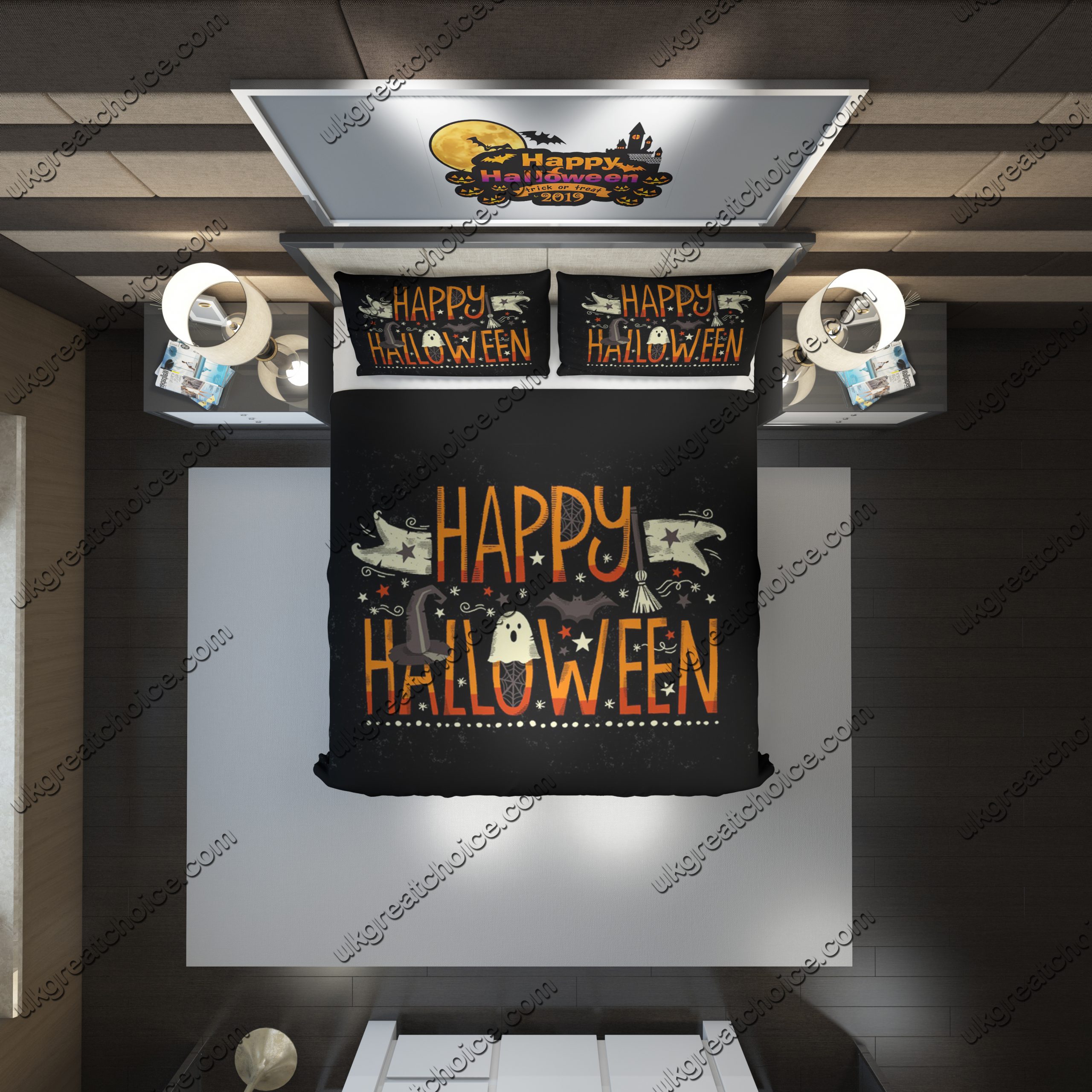 Halloween 53 Duvet Cover and Pillowcase Set Bedding Set Halloween 53 Duvet Cover and Pillowcase Set Bedding Set