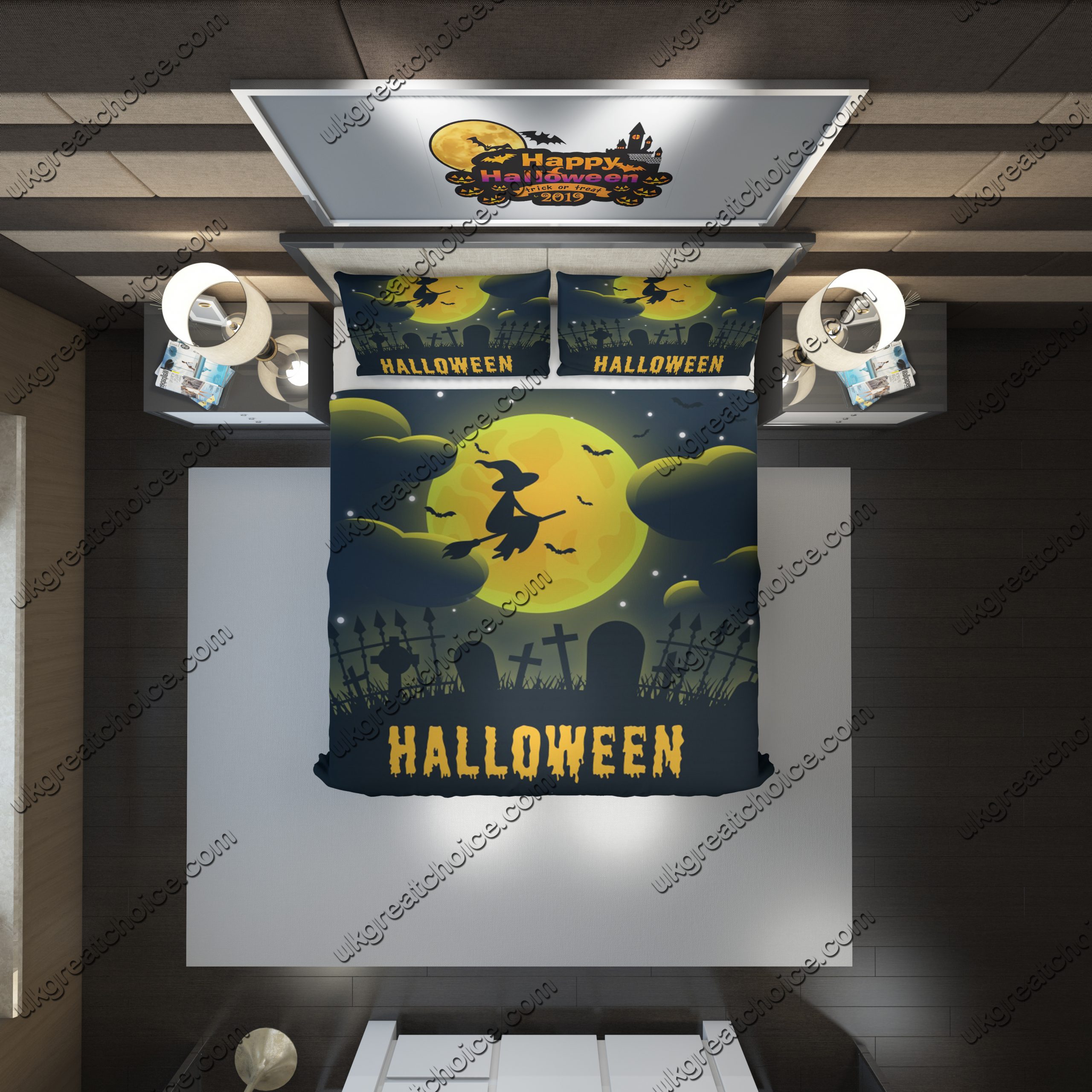 Halloween 56 Duvet Cover and Pillowcase Set Bedding Set Halloween 56 Duvet Cover and Pillowcase Set Bedding Set