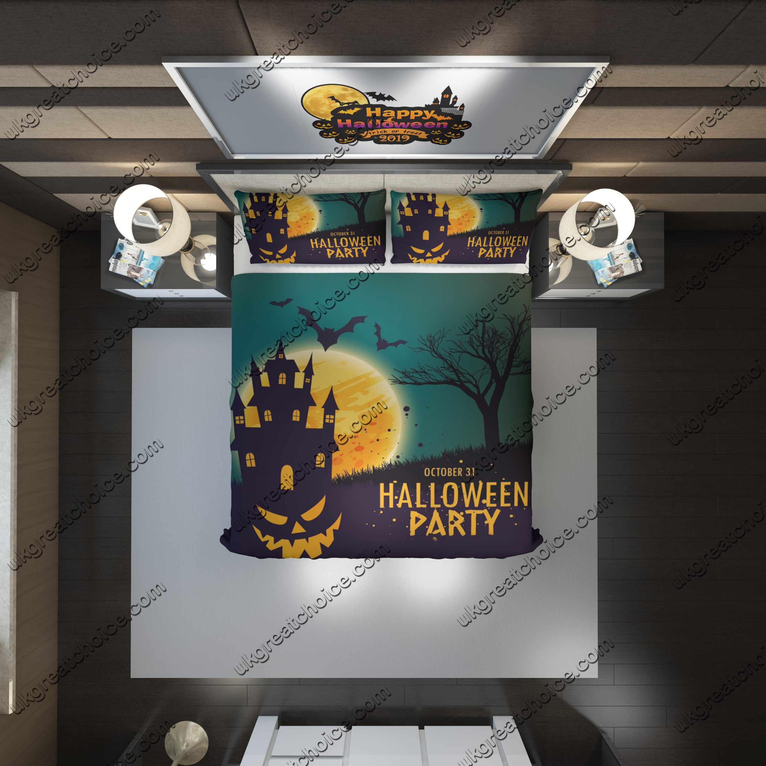 Halloween 58 Duvet Cover and Pillowcase Set Bedding Set Halloween 58 Duvet Cover and Pillowcase Set Bedding Set