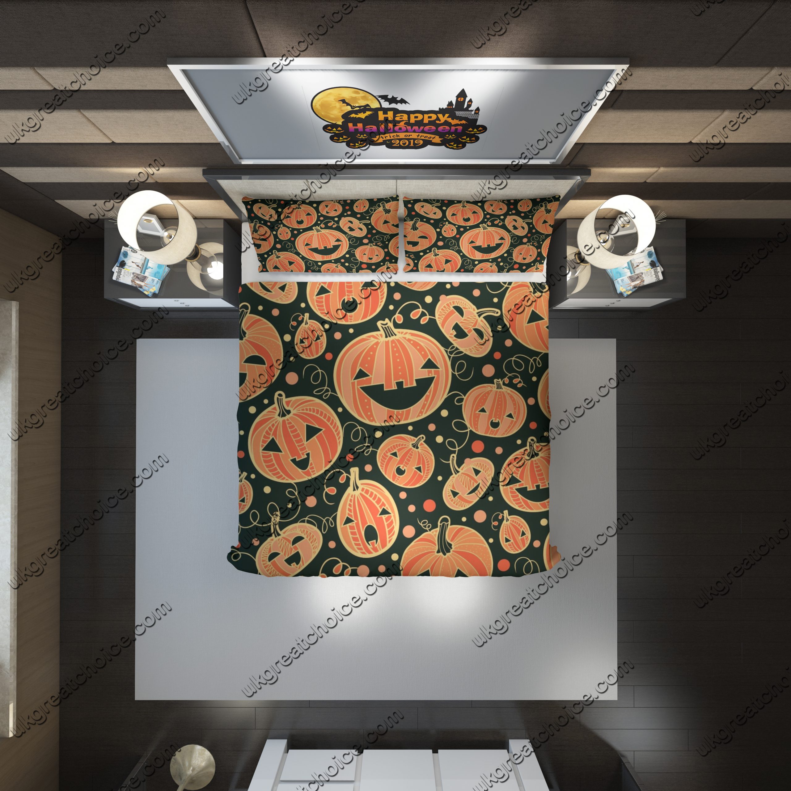 Halloween 67 Duvet Cover and Pillowcase Set Bedding Set Halloween 67 Duvet Cover and Pillowcase Set Bedding Set