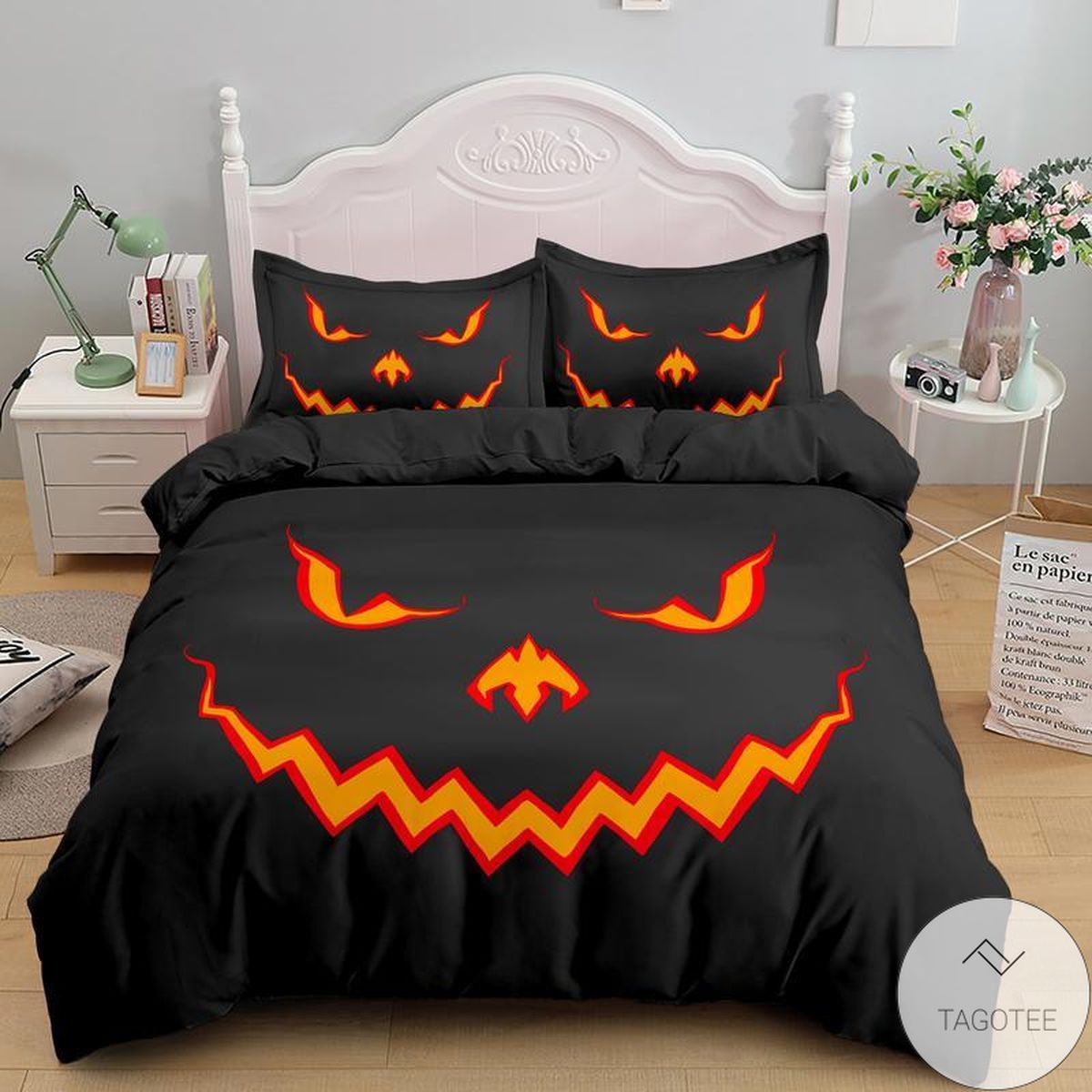 Halloween Jack O Lantern Pumpkin Bedding Set Halloween Jack O Lantern Pumpkin Bedding Set