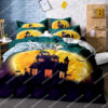 Happy Halloween Ghost House And Pumpkin Full Printing Bedding Set
