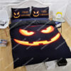 Happy Halloween Jack O Lantern Pumpkin Full Printing Bedding Set