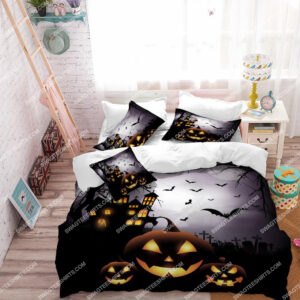 Happy Halloween Night Full Printing Bedding Set