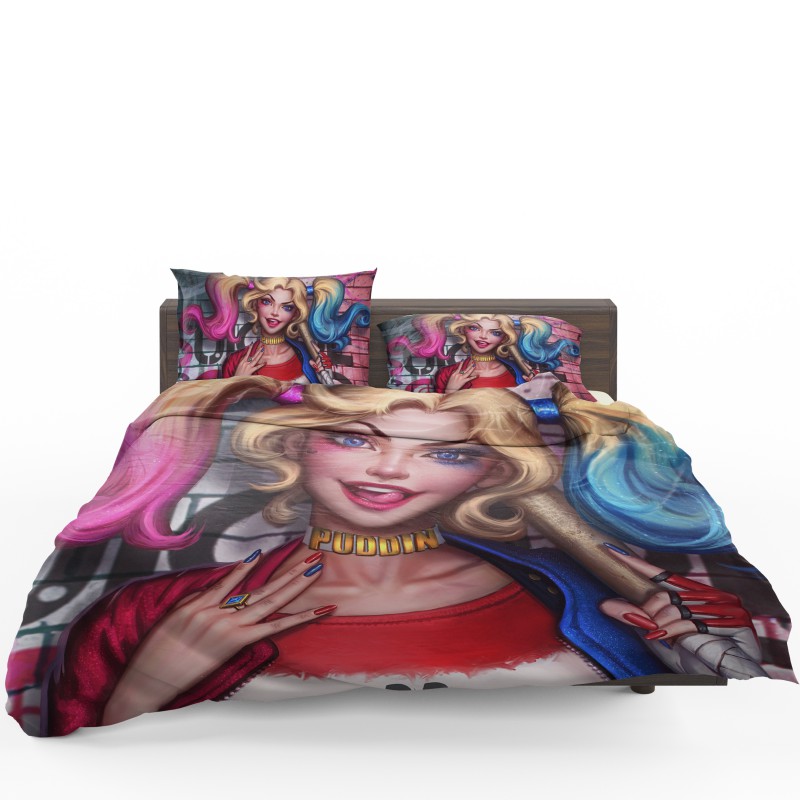 Harley Quinn DC Comics Artwork Bedding Set Harley Quinn DC Comics Artwork Bedding Set