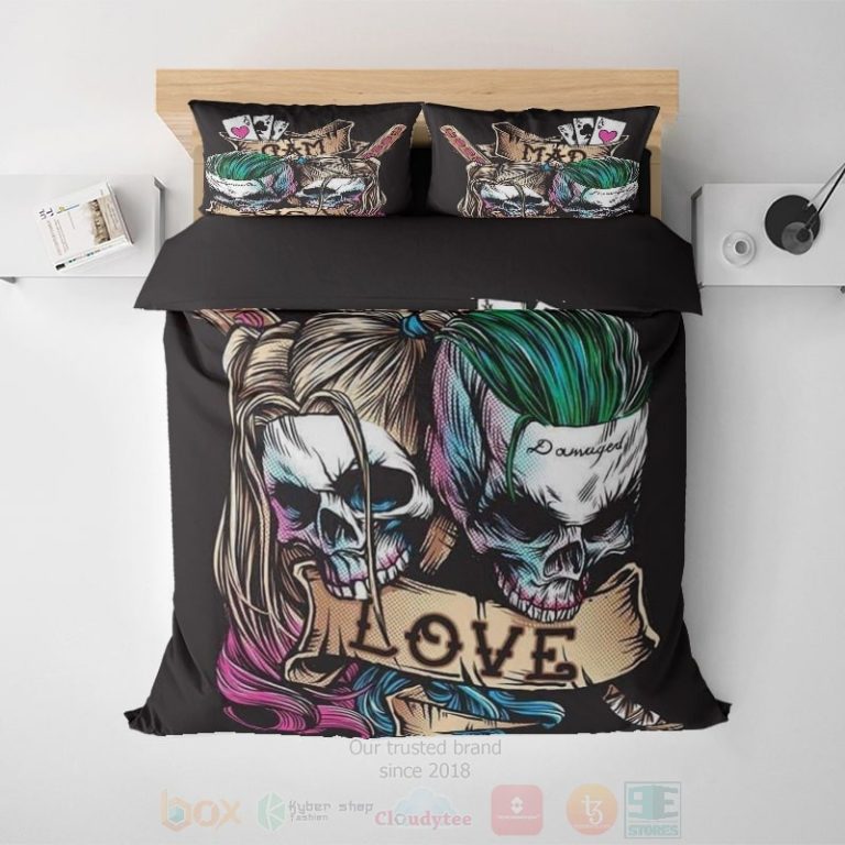 Harley-Quinn-Sheet-Suicide-Squad-Skull-Bedding-Set-1