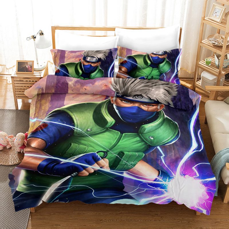 Hatake Kakashi Duvet Cover and Pillowcase Set Bedding Set Hatake Kakashi Duvet Cover and Pillowcase Set Bedding Set