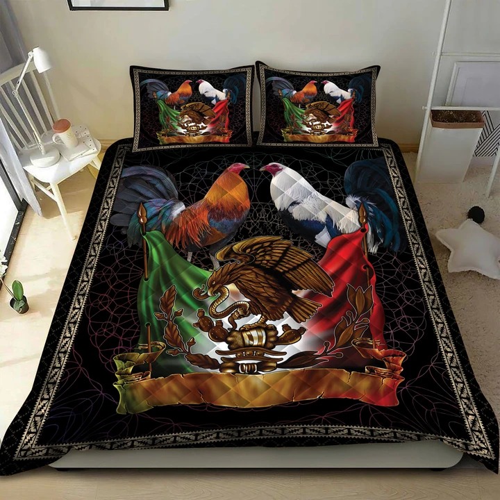 Hatch Grey Chicken Mexican Pride Bedding Set Hatch Grey Chicken Mexican Pride Bedding Set