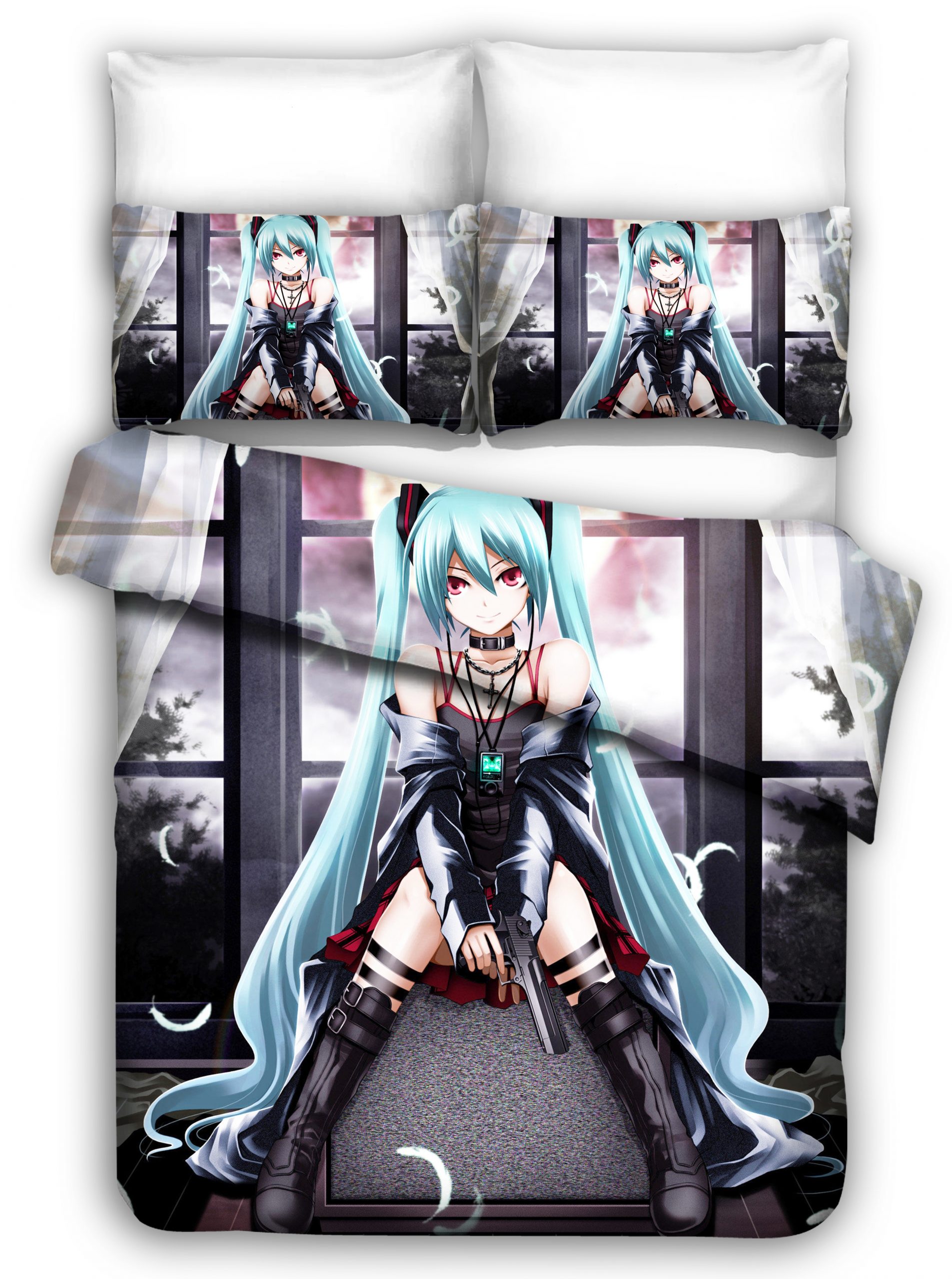 Hatsune Miku 10 Duvet Cover and Pillowcase Set Bedding Set Hatsune Miku 10 Duvet Cover and Pillowcase Set Bedding Set