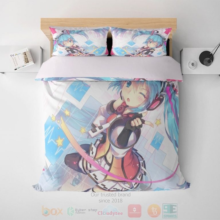 Hatsune-Miku-Dj-Techno-Cool-Vocaloid-Bedding-Set-1