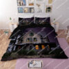 Haunted House And Halloween Night Full Printing Bedding Set