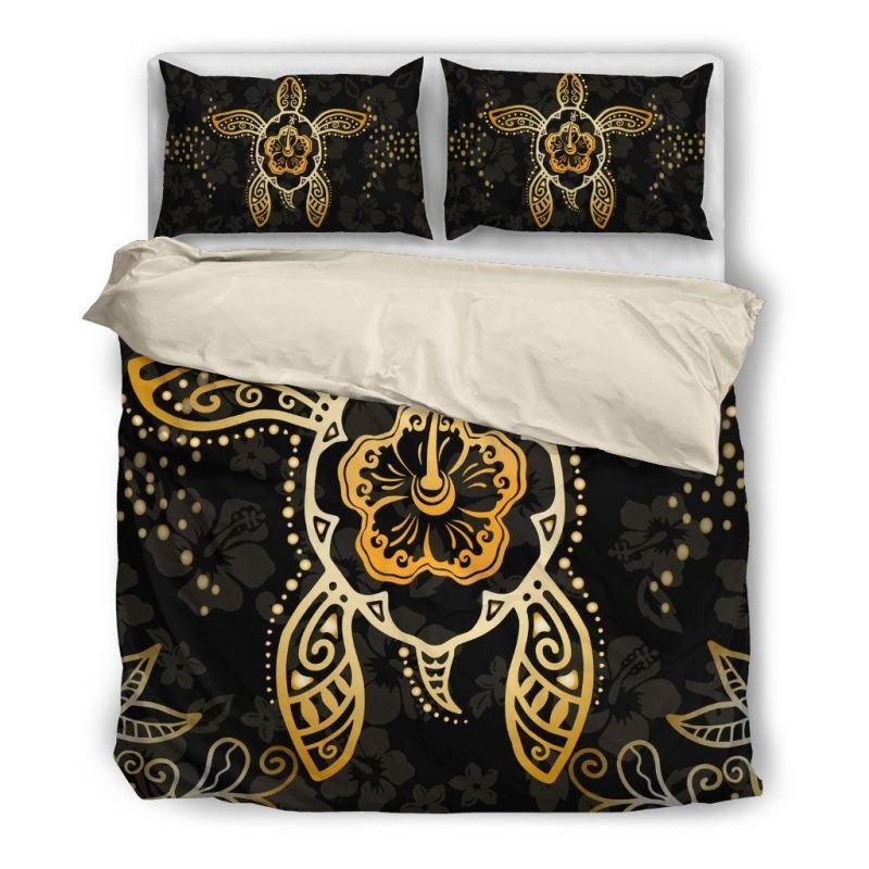 Hawaiian Turtle Duvet Cover and Pillowcase Set Bedding Set Hawaiian Turtle Duvet Cover and Pillowcase Set Bedding Set