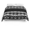 Head Pattern Duvet Cover and Pillowcase Set Bedding Set