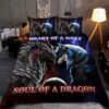 Heart Of A Wolf Soul Of A Dragon Bedding Set