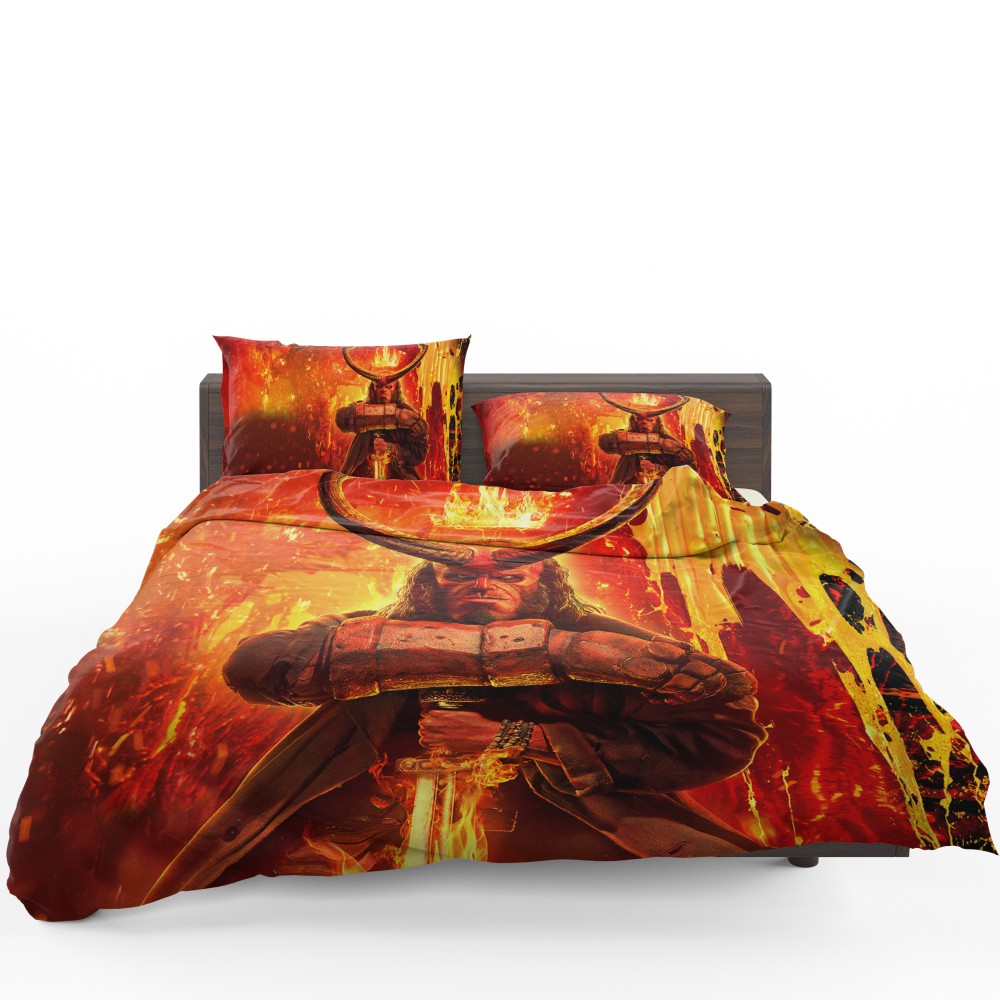 Hellboy 2019 Movie American Supernatural Superhero Bedding Set Hellboy 2019 Movie American Supernatural Superhero Bedding Set